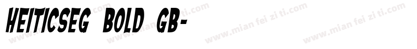 HeitiCSEG BOLD GB字体转换